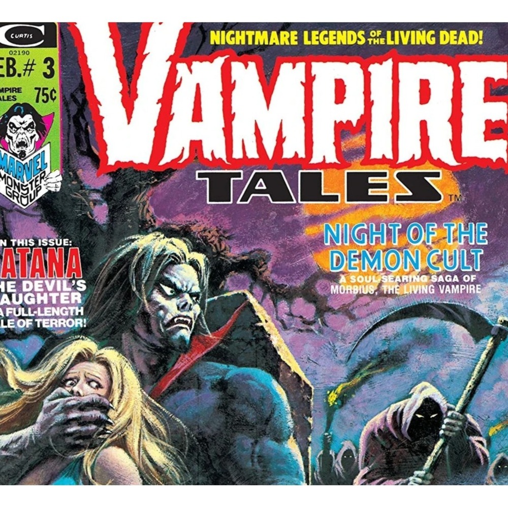 Vampire Tales #3 VG Marvel 1974 Morbius & 2nd Appearance  Satana Very Good PICS!